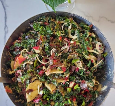 HARVEST PURPLE AND GREEN SALAD – Sarafino