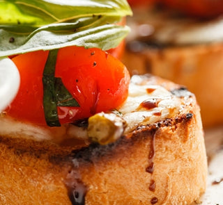 GRILLED CHEESY CROSTINI WITH BALSAMIC