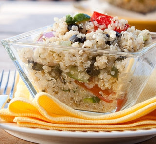 MAPLE FLAVOURED QUINOA SALAD WITH FETA AND MINT