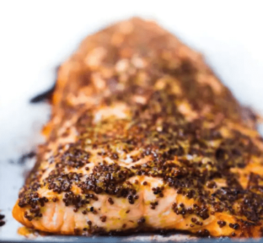 BAKED SALMON WITH LEMON DILL MUSTARD – Sarafino
