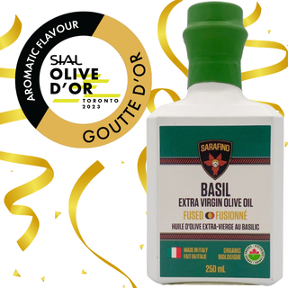 Basil Fused Extra Virgin Olive Oil Wins GOLD