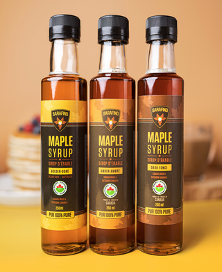 Maple Syrup Three Bottles