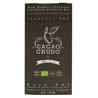 Chocolat noir cru à 90 % de cacao